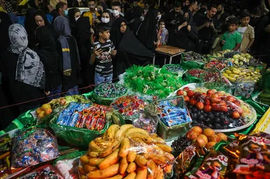 آیین سینی گردانی حضرت قاسم علیه السلام در شب هشتم محرم