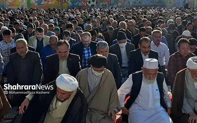 نماز عید سعید فطر مهاجران افغانستانی در محله گلشهر
