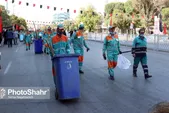 محور ورودی بزرگراه پیامبر اعظم (ص) برای استقبال از زائران پیاده دهه پایانی صفر پاکسازی شد