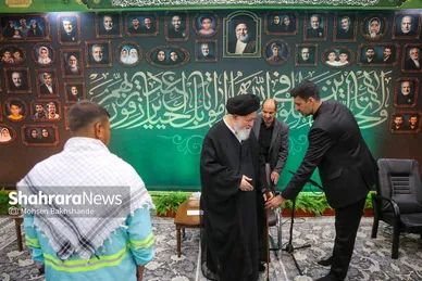 گزارش تصویری | آیین بدرقه کاروان خدام‌الحسین(ع) شهرداری مشهد در دفتر آیت‌الله سیداحمد علم‌الهدی