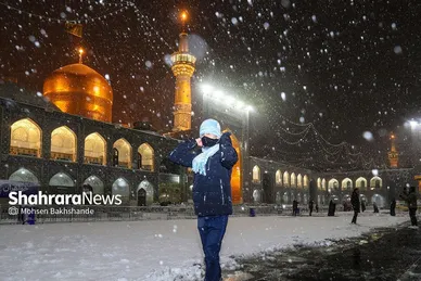 گزارش تصویری | جلوه‌های زییایی از بارش برف پاییزی در مشهد