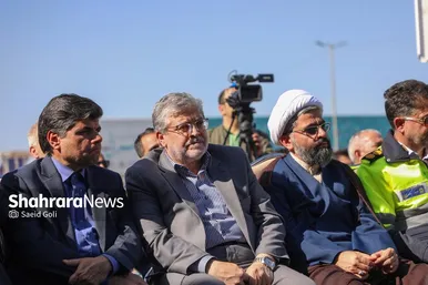 گزارش تصویری | آیین بهره‌برداری از پل بتنی زرکش و فاز اول کندرو بزرگراه پیامبراعظم(ص) مشهد