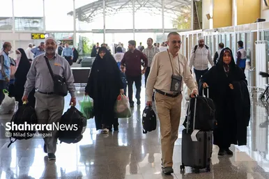 عکس‌های بازگشت اولین کاروان حجاج خراسانی به مشهد