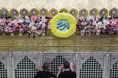 گزارش تصویری | گل آرایی ضریح مطهر حضرت معصومه(س) در قم