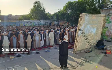 نماز عید سعید فطر مهاجران افغانستانی در محله گلشهر