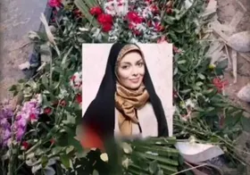 شعر خواندن مهدی يراحی بر سر مزار &laquo;آزاده نامداری&raquo; + فیلم