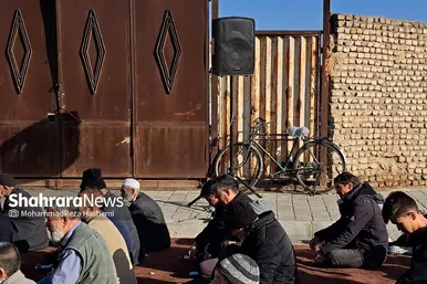 گزارش تصویری | نماز عید سعید فطر مهاجران افغانستانی در محله گلشهر مشهد