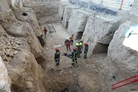 مرگ یک کارگر حین گودبرداری در مشهد + تصاویر(۲۷ مهر ۱۴۰۳)