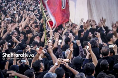گزارش تصویری | مراسم خیمه سوزان عصر عاشورا در مشهد