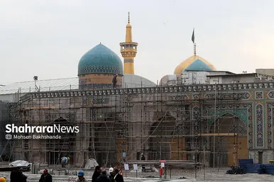 مراسم آغاز عملیات احداث رواق مبارک امیرالمومنین علیه السلام در حرم رضوی