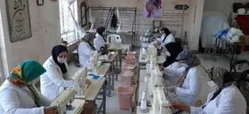 کارگاه صنایع دستی در تربت حیدریه ماسک تولید می&zwnj;کند