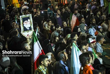 گزارش تصویری | اجتماع بزرگ «لشکریان امام رضا (ع)» در شب میلاد شمس الشموس
