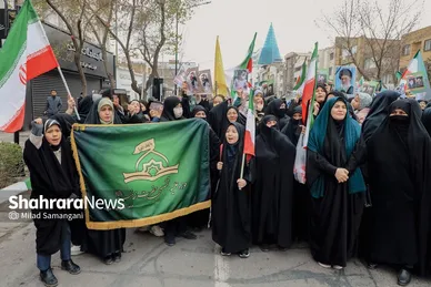 گزارش تصویری | تجمع مهاجران افغانستانی در محکومت جنایت آمریکا و رژیم صهیونیستی مقابل دفتر سازمان ملل در مشهد