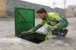 مشهد با نصب نماد‌ها و نشانه‌های هنری برای نوروز ۱۴۰۰ آماده می‌شود + تصاویر