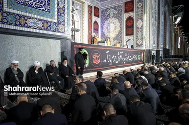 گزارش تصویری | اجتماع بزرگ «همه خونخواهیم» در حرم مطهر رضوی