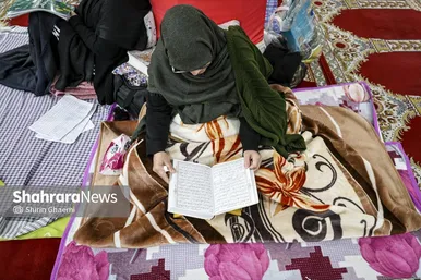گزارش تصویری | اعتکاف مادر و فرزندی در مشهد