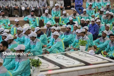 گزارش تصویری | آیین اذن خدمت کاروان خدام الحسین (ع) شهرداری مشهد