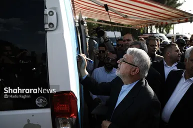 سفر وزیر میراث فرهنگی و گردشگری با قطار گردشگری به نیشابور به مناسبت بزرگداشت عطار