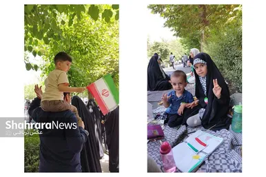 گزارش تصویری | حضور شگفت انگیز مردم تهران در شرایط جنگی به صورت خانوادگی در نماز جمعه