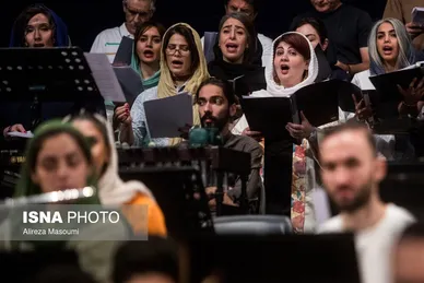 عکس‌هایی از تمرین ارکستر سمفونیک تهران