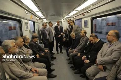 گزارش تصویری | بازدید میدانی مدیران شهرداری مشهد از فعالیت فاز یک خط سه مترو (۵ خرداد ۱۴۰۴)