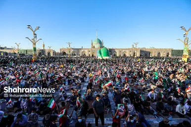 سخنرانی رئیس جمهور منتخب در حرم مطهر رضوی