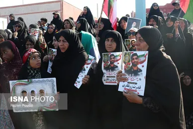 گزارش تصویری | تشییع پیکر شهید «قدرت زرنگاری» - جزیره هرمز
