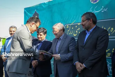 گزارش تصویری | آیین بهره‌برداری از پل بتنی زرکش و فاز اول کندرو بزرگراه پیامبراعظم(ص) مشهد