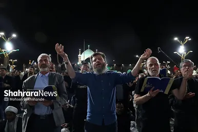 مراسم احیاء شب ۲۱ ماه رمضان در حرم مطهر رضوی