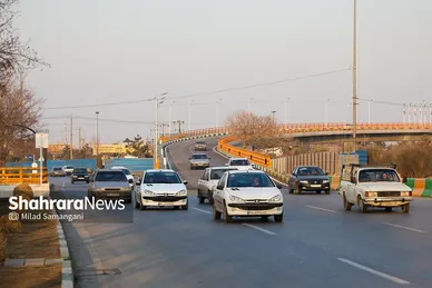 تصاویری از تقاطع غیر هم‌‌سطح پیامبر اعظم (ص) مشهد