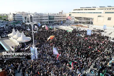 گزارش تصویری | اجتماع مردمی حامیان «طرح نور» در مشهد
