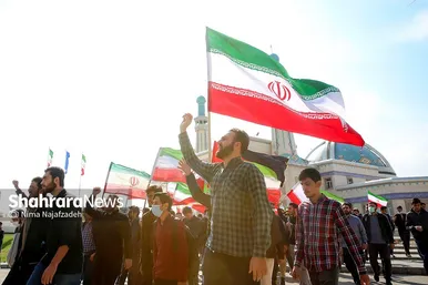تجمع دانشجویان دانشگاه فردوسی مشهد در محکومیت حادثه تروریستی شیراز