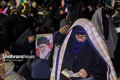 گزارش تصویری | مراسم احیای اولین شب قدر رمضان ۱۴۰۴ - چهارراه مخابرات مشهد