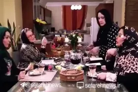 درگیری لفظی شدید بهاره رهنما و فلور نظری در شام ایرانی! + فیلم