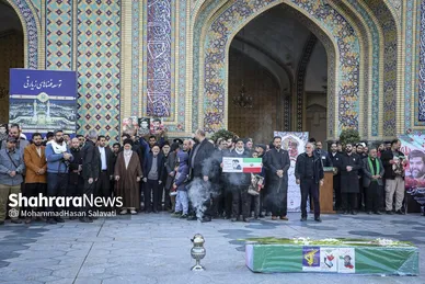 گزارش تصویری | مراسم تشییع پیکر مطهر شهید مدافع امنیت «مهدی ظریف» در مشهد ۲
