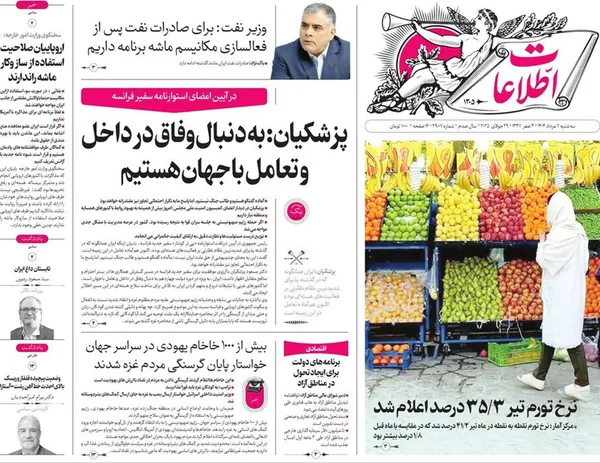 صفحه نخست روزنامه‌های کشور - سه‌شنبه ۷ مرداد ۱۴۰۴