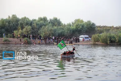 عکس‌هایی از استقبال اهالی خلیفه حیدر از زائران کربلا