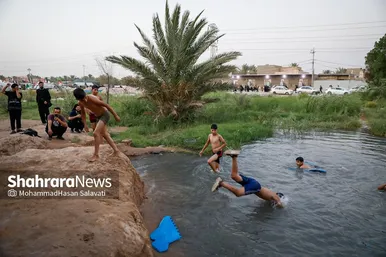 گزارش تصویری | زائران پیاده اربعین در طریق العلماء