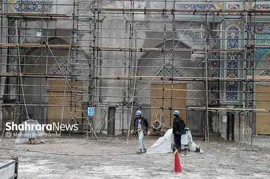 مراسم آغاز عملیات احداث رواق مبارک امیرالمومنین علیه السلام در حرم رضوی
