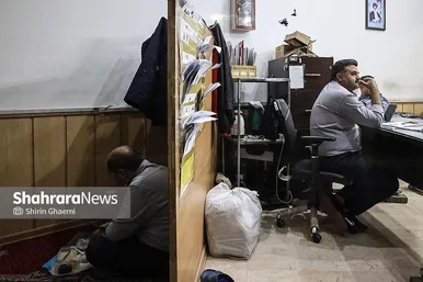 گزارش تصویری | افطاری ساده، رانندگان اتوبوس شهری
