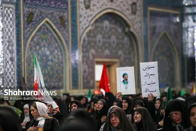 گزارش تصویری | مراسم چهلمین روز شهادت رهبر شهید انقلاب اسلامی در حرم مطهر رضوی
