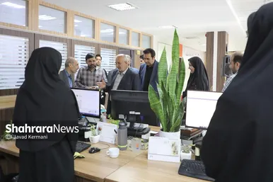 بازدید جمعی از مسئولین شهری مشهدمقدس از موسسه فرهنگی شهرآرا (۲) (۱۶ مرداد ۱۴۰۳)