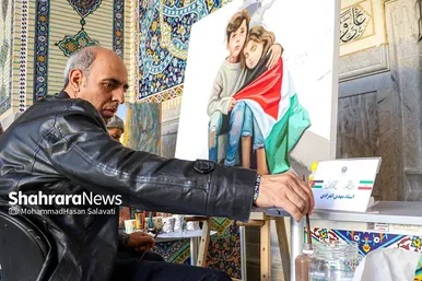 رویداد هنری «من القدس، الی القدس» در حرم مطهر رضوی