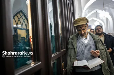 گزارش تصویری | آیین معنوی اعتکاف در حرم امام رضا (ع)