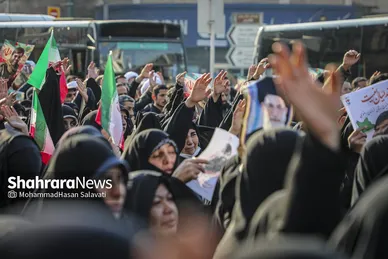گزارش تصویری | مراسم تشییع پیکر مطهر شهید مدافع امنیت «مهدی ظریف» در مشهد ۲