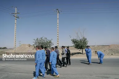 گزارش تصویری | بازسازی صحنه قتل در جاده شهرک صنعتی فردوسی مشهد
