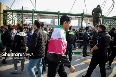 ورزشگاه امام رضا(ع)‌ قبل از شروع بازی فوتبال ایران و لبنان