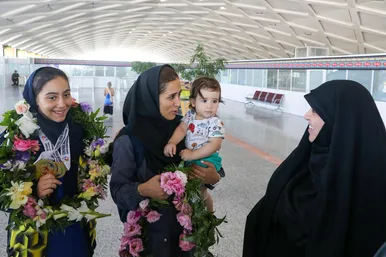 مراسم استقبال از قهرمانان نوجوان بدمینتون آسیا 