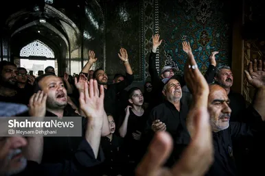 گزارش تصویری | مراسم جاماندگان اربعین در حرم مطهر رضوی