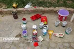 مشهد با نصب نماد‌ها و نشانه‌های هنری برای نوروز ۱۴۰۰ آماده می‌شود + تصاویر